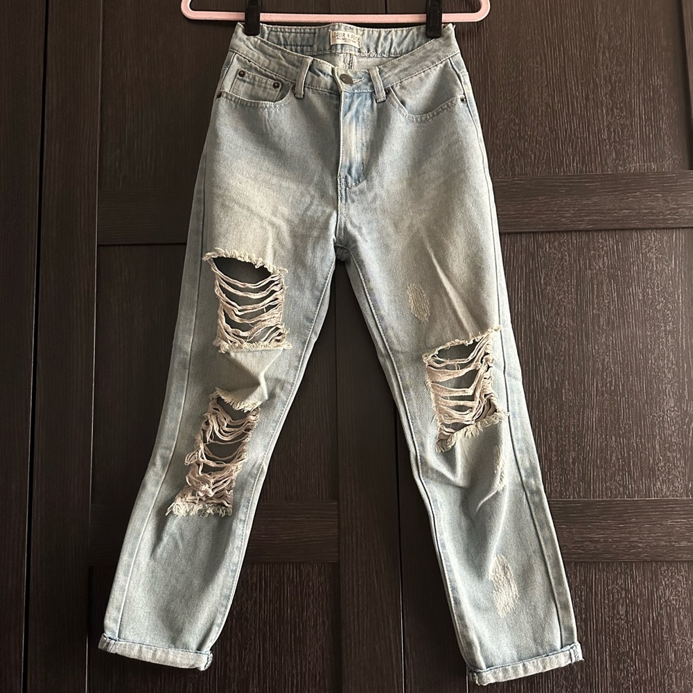 Asos Liquor N Poker Ripped Jeans